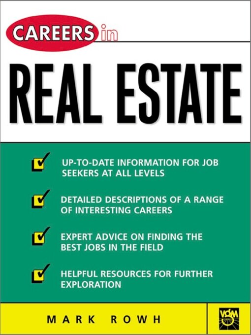 Title details for Careers in Real Estate by Mark Rowh - Available